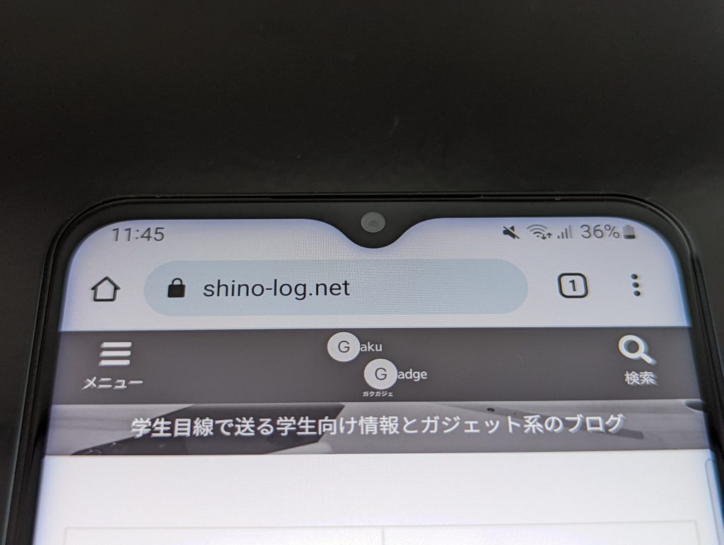 Galaxy M23のインカメラ