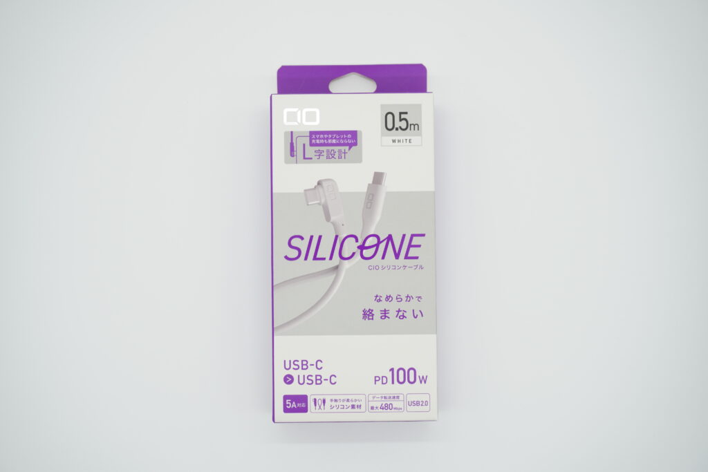 CIOのL字型シリコンケーブル