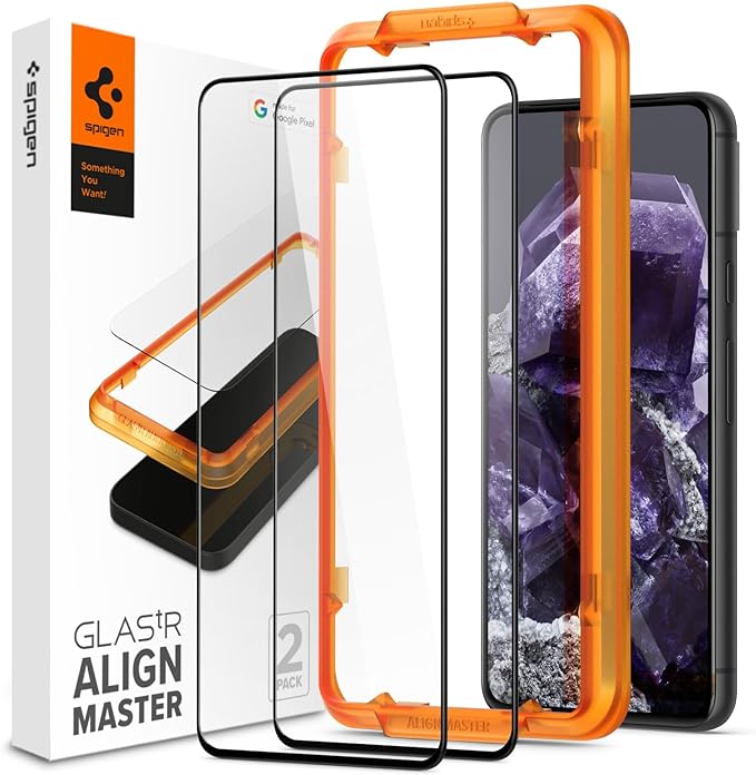 Spigen AlignMaster ガラスフィルム Google Pixel 8 用